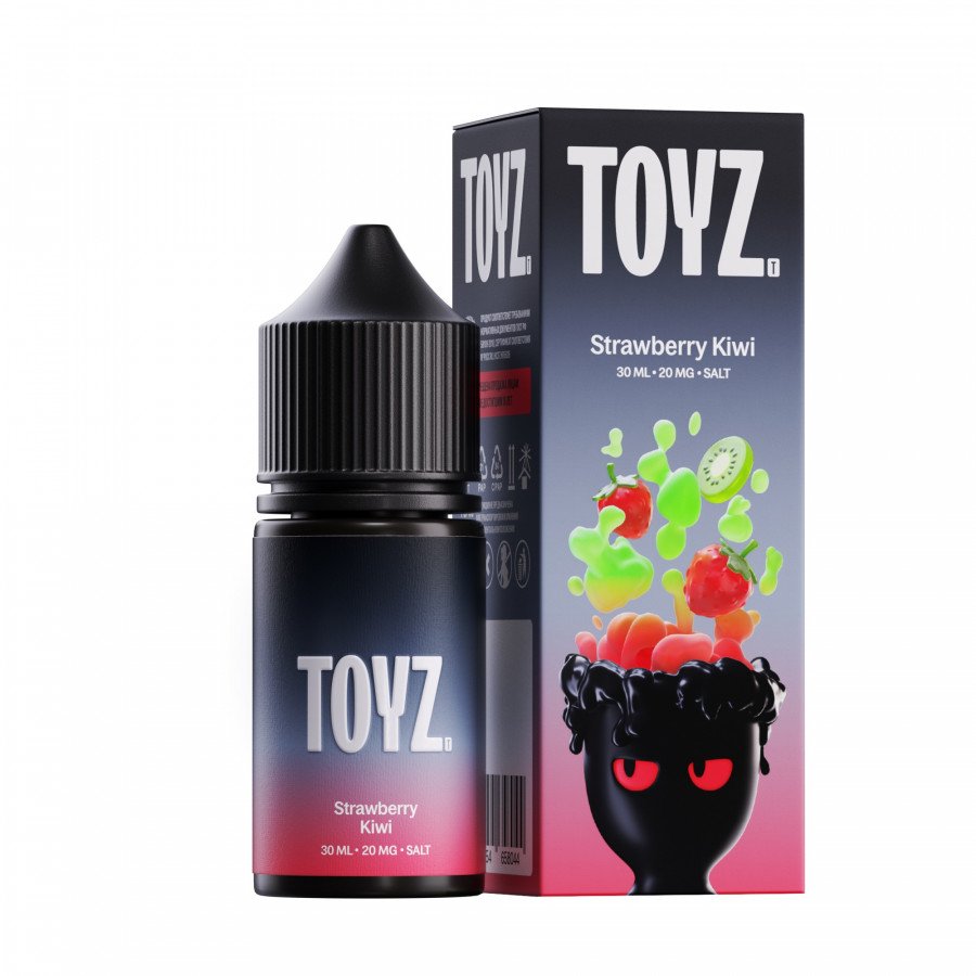 Фото и внешний вид — Жидкость TOYZ SALT - Strawberry Kiwi (Клубника киви) 30мл strong