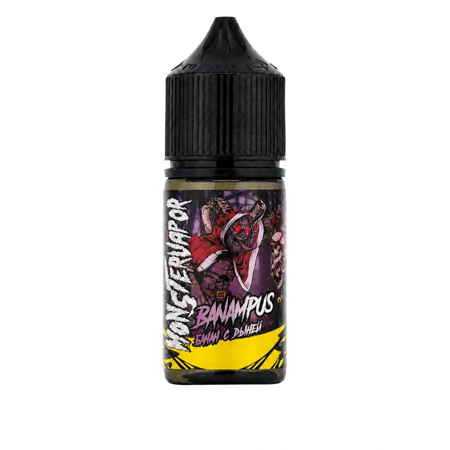 Фото и внешний вид — Конструктор MONSTERVAPOR - Banampus (Банан с Дыней) 30мл 0мг