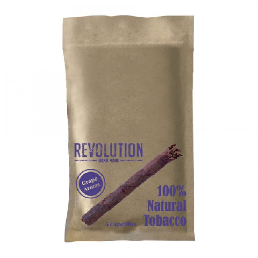 Фото и внешний вид — Сигариллы REVOLUTION - Grape (Виноград) 5шт