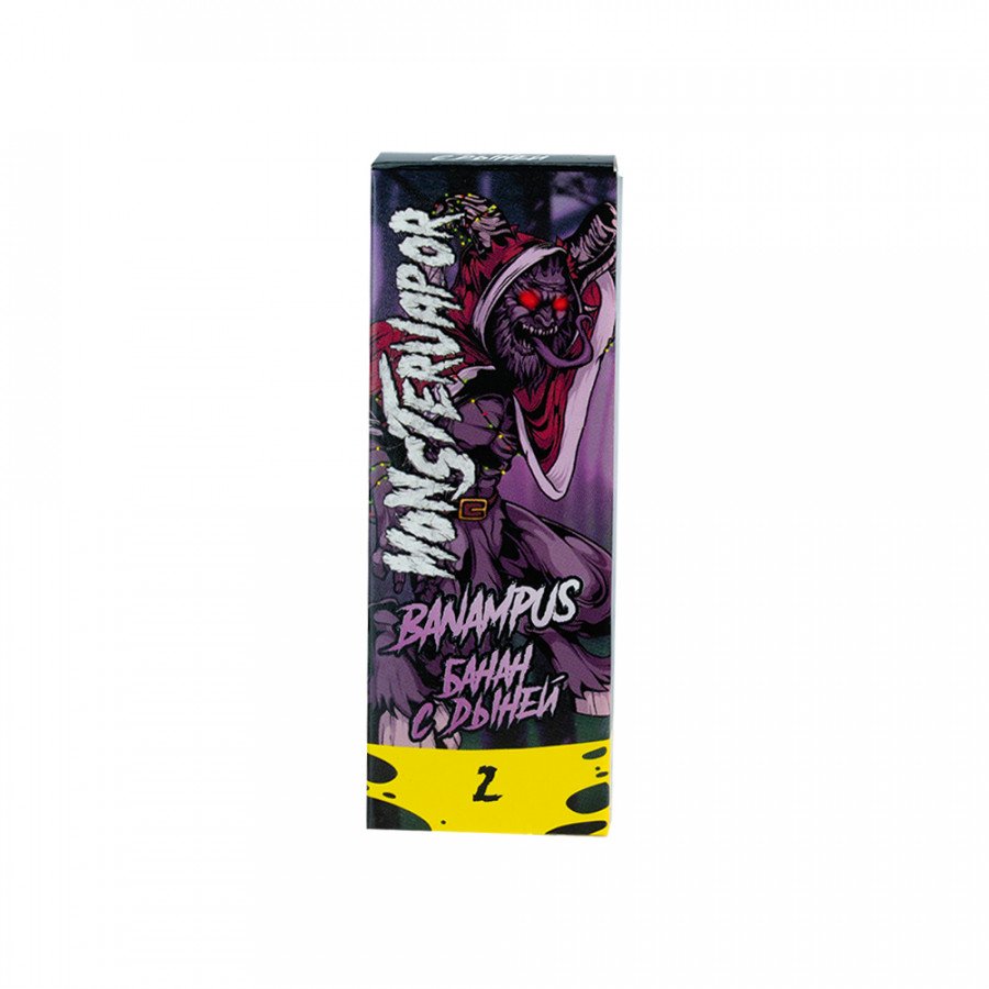 Фото и внешний вид — Жидкость MONSTERVAPOR SALT - Banampus (Банан с дыней) 30мл 20мг
