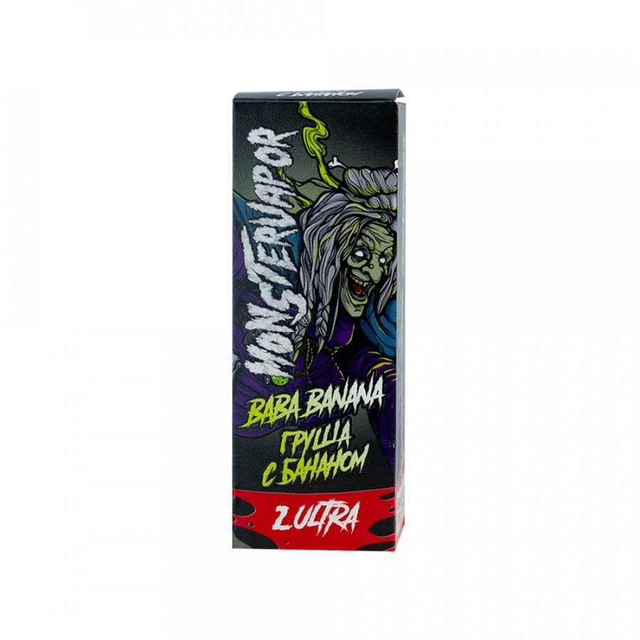 Фото и внешний вид — Жидкость MONSTERVAPOR SALT - Baba Banana (Груша с бананом) 30мл strong