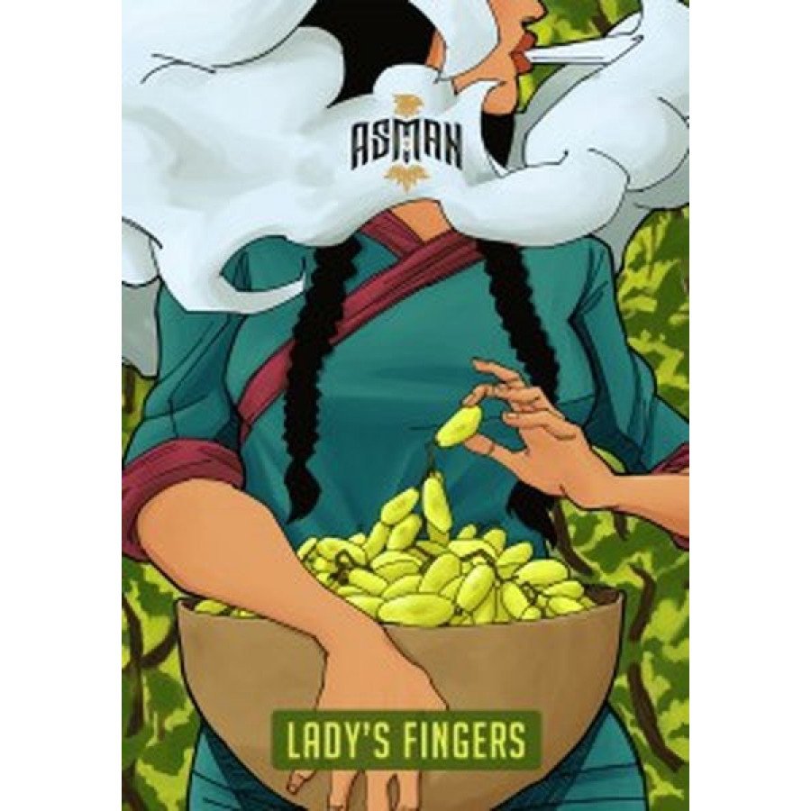 Фото и внешний вид — Табак для кальяна ASMAN 100гр - Lady's Fingers (Белый виноград)