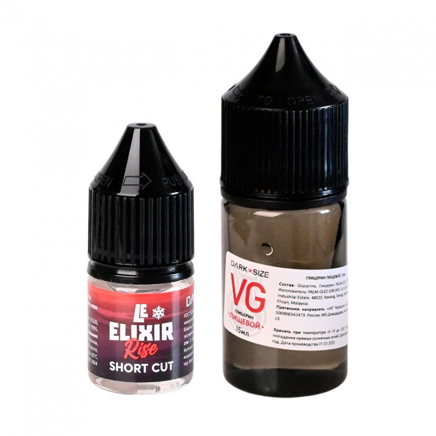 Фото и внешний вид — Конструктор DARK X SIZE (LE ELIXIR) - Rise (Киви и Клубника со льдом) 30мл 0мг