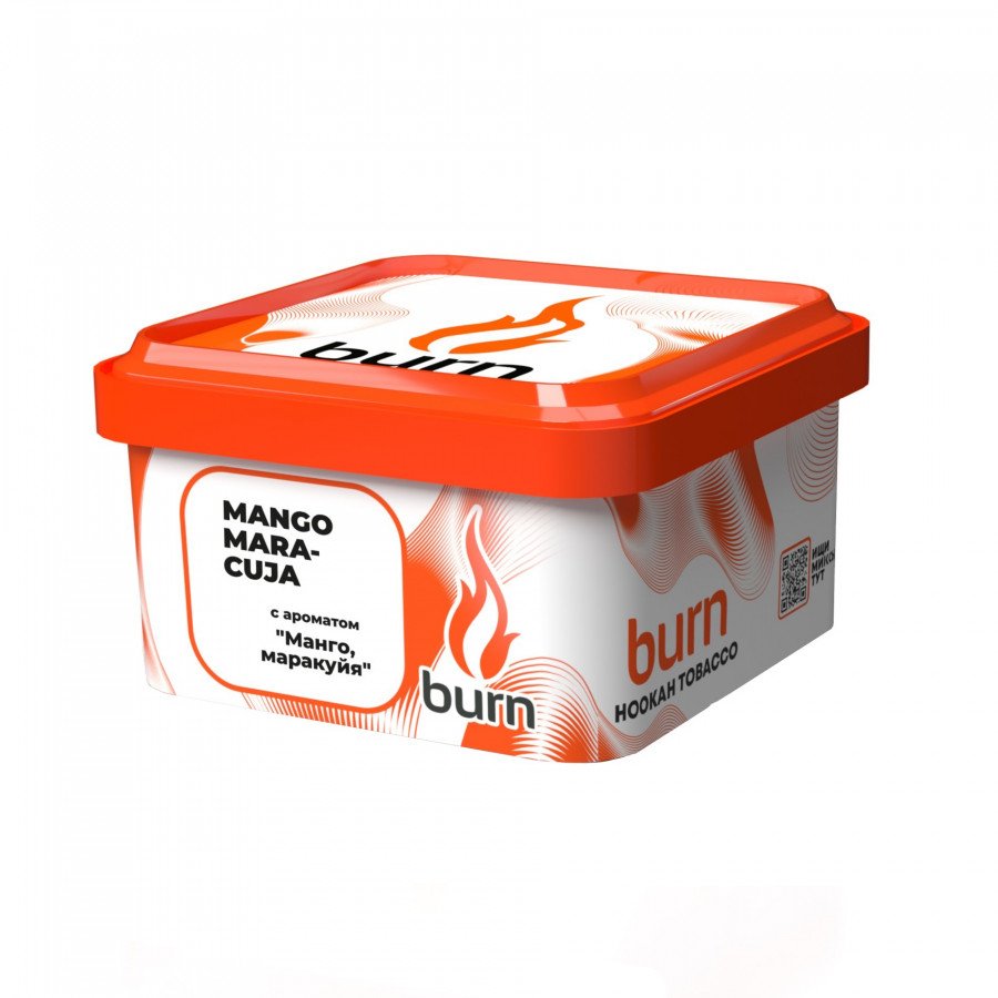 Фото и внешний вид — Табак для кальяна BURN 200г - Mango Maracuja (Манго маракуйя)