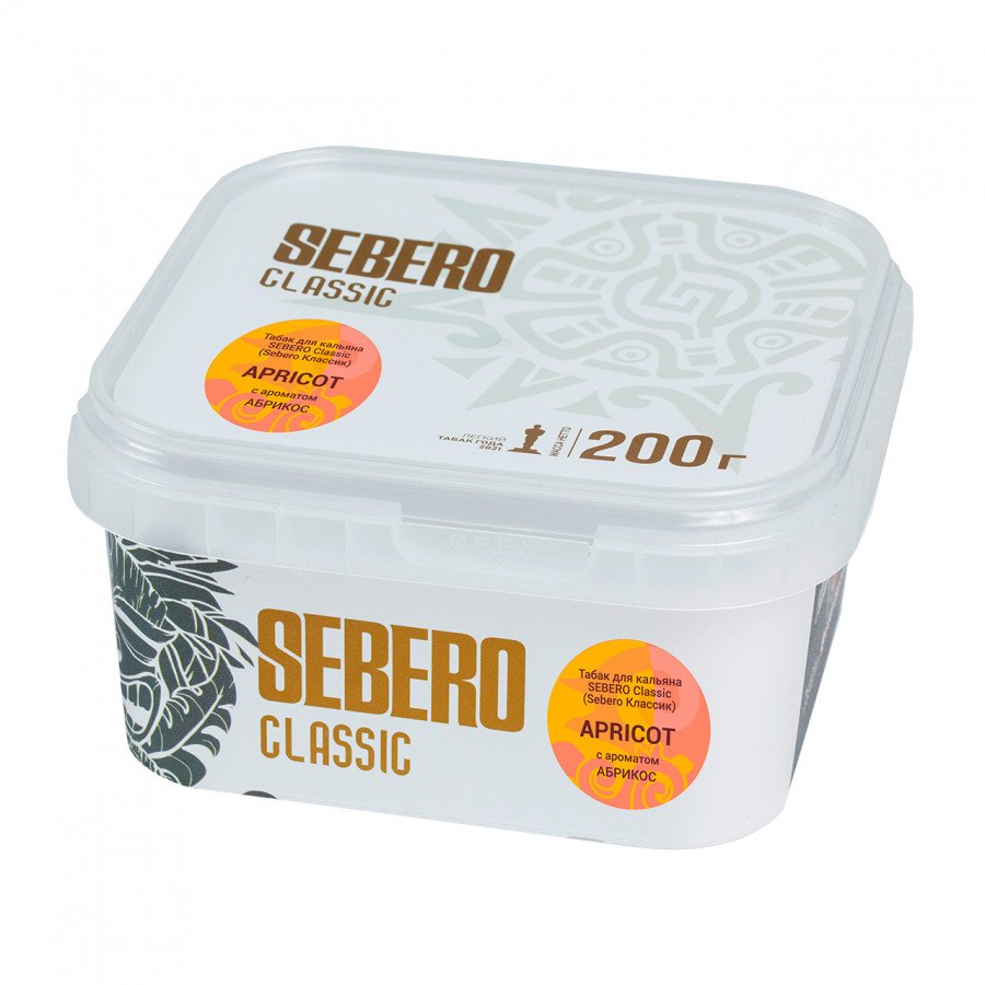 Фото и внешний вид — Табак для кальяна SEBERO 200г - Apricot (Абрикос)