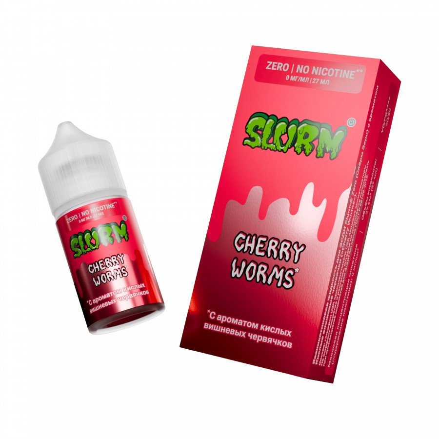 Фото и внешний вид — Жидкость SLURM SALT - Cherry Worms (Кислые вишневые леденцы) 27мл 0мг
