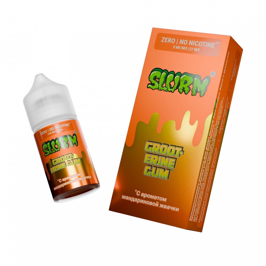Фото и внешний вид — Жидкость SLURM SALT - Groot-Erine Gum (Мандариновая жвачка) 27мл 0мг