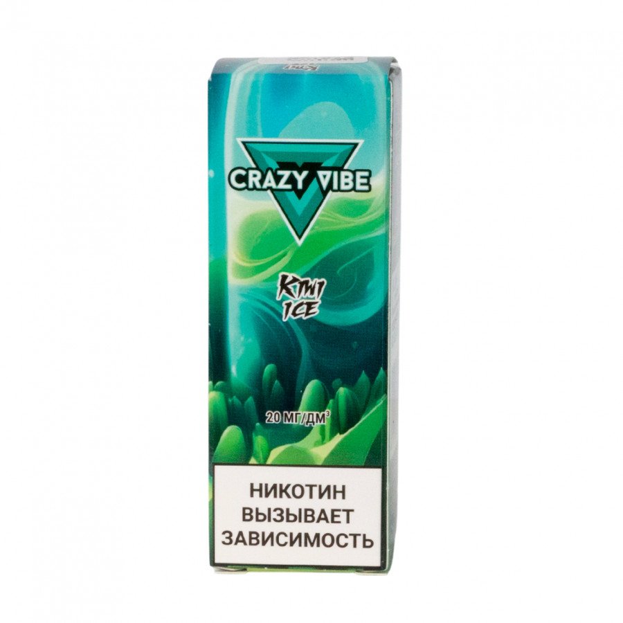 Фото и внешний вид — Жидкость CRAZY VIBE SALT - Kiwi Ice (Киви со льдом) 30мл 20мг