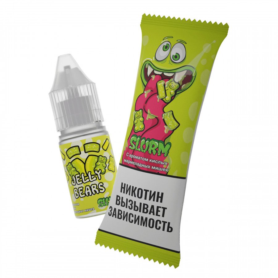 Фото и внешний вид — Жидкость SLURM SALT - Jelly Bears (Кислые мармеладные мишки) 10мл 15мг