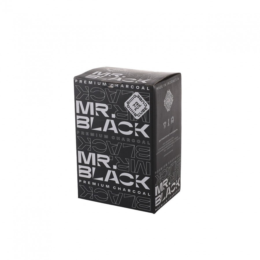Фото и внешний вид — Уголь MR.BLACK (1кг 25мм 72шт)