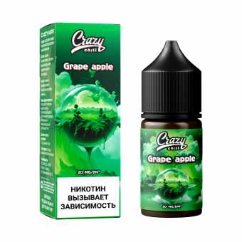 Жидкость CRAZY CHILL SALT - Grape Apple (Виноград Яблоко) 30мл 20мг