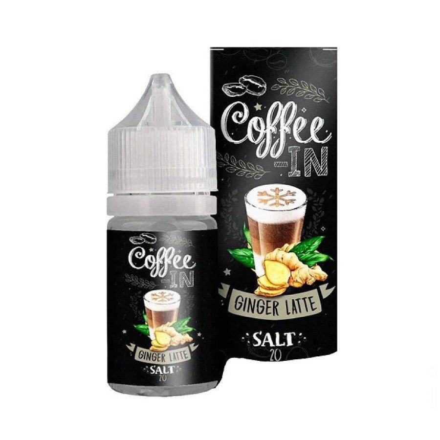 Фото и внешний вид — Жидкость COFFEE-IN SALT - Ginger Latte (Имбирный латте) 30мл 20мг