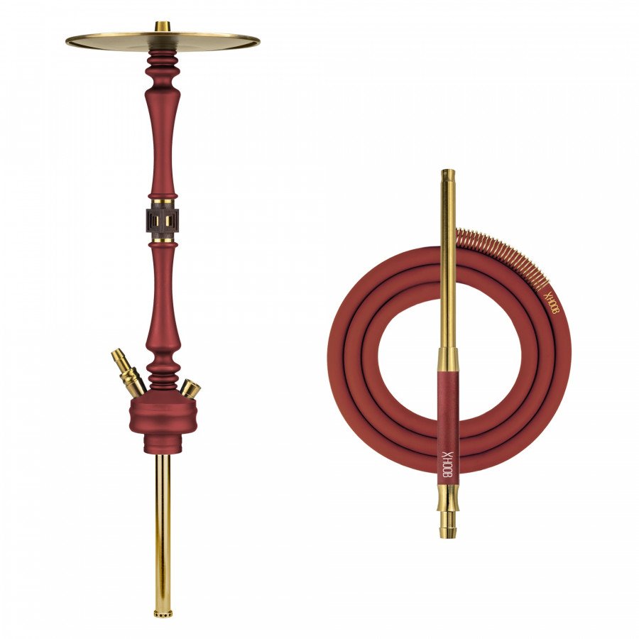 Фото и внешний вид — Кальян HOOB - Mars (Wine Red x Gold) Без колбы