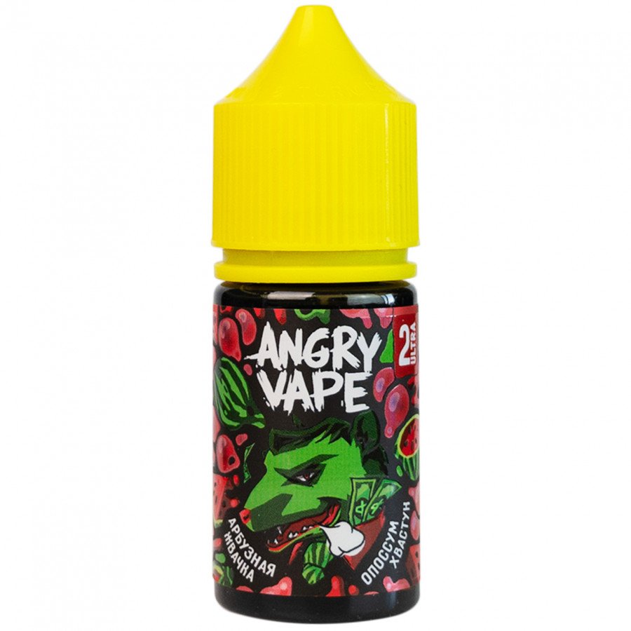 Фото и внешний вид — Жидкость ANGRY VAPE SALT - Опоссум Хвастун (Арбузная Жвачка) 30мл strong