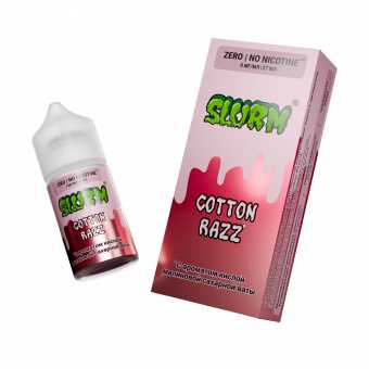 Жидкость SLURM SALT - Cotton Razz (Кислая малиновая сахарная вата) 27мл 0мг