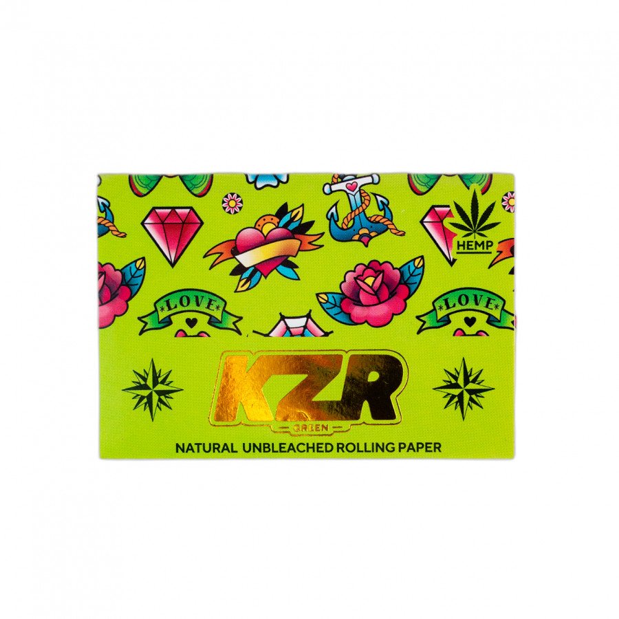 Фото и внешний вид — Сигаретная бумага с типсами Q&Q. Tips Mag-Round Green