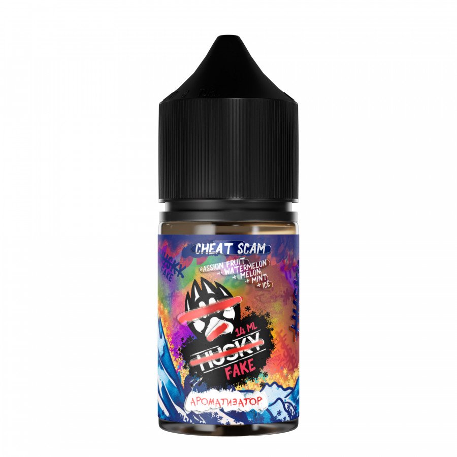 Фото и внешний вид — Конструктор HUSKY IMPORT - Cheat Scam (Маракуйя Арбуз Дыня Мята Лед) 30мл 0мг