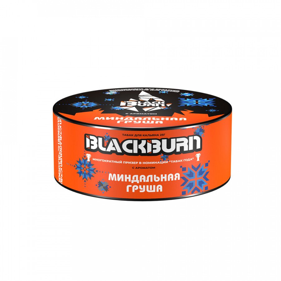 Фото и внешний вид — Табак для кальяна BLACK BURN 25г - Миндальная Груша